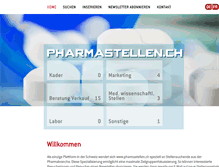 Tablet Screenshot of pharmastellen.ch